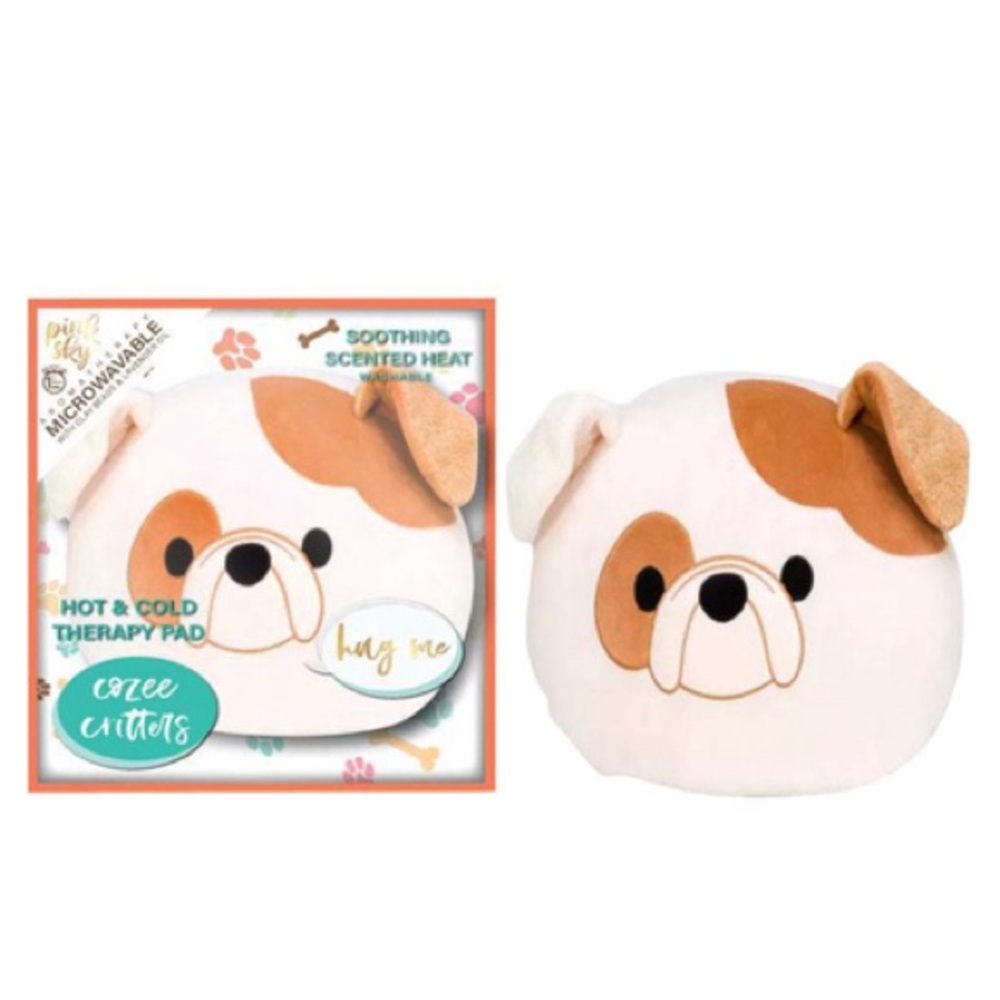 New Pink Sky Doggy Heated Flat Plush Doll